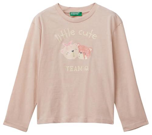 United Colors of Benetton T-Shirt Rosa Glitter Bambina
