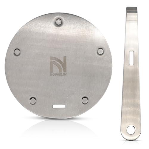 Adattatore per Piano a Induzione in Acciaio Inox con Manico Rimovibile - Ø 15,5 cm