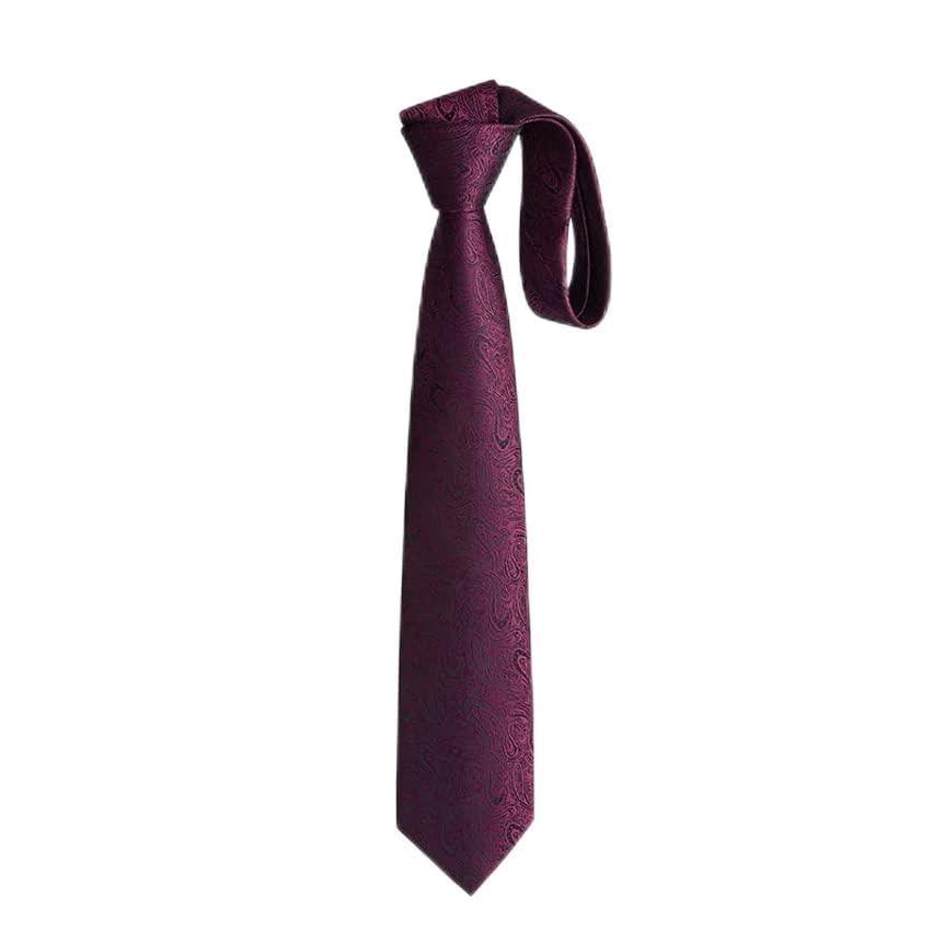 Cravatta da Uomo Elegante a Righe Rossa in Poliestere