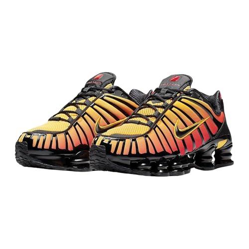 Nike Shox TL, Sneaker Uomo, Black/Black-Amarillo-University Red
