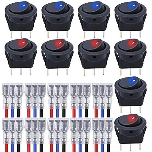 GTIWUNG 10 Pezzi LED Interruttore Bilanciere