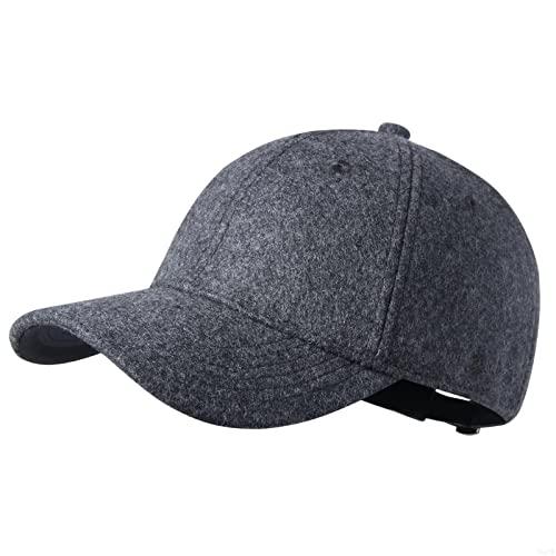 GADIEMKENSD Cappellino Invernale da Baseball in Lana - Grigio Scuro