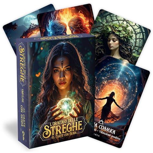 L'Oracolo delle Streghe: 45 Carte per Svelare il Tuo Destino con Guida Illustrata