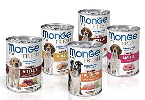 Monge Fresh Adult: 20 Scatolette di Delizia Naturale per il Tuo Cane