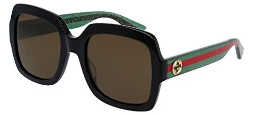 Gucci Occhiali da Sole GG0036SN 002 Nero/Verde/Marrone 54/22/140 Donna