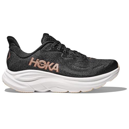 HOKA Clifton 10 Donna Black/Rose Gold