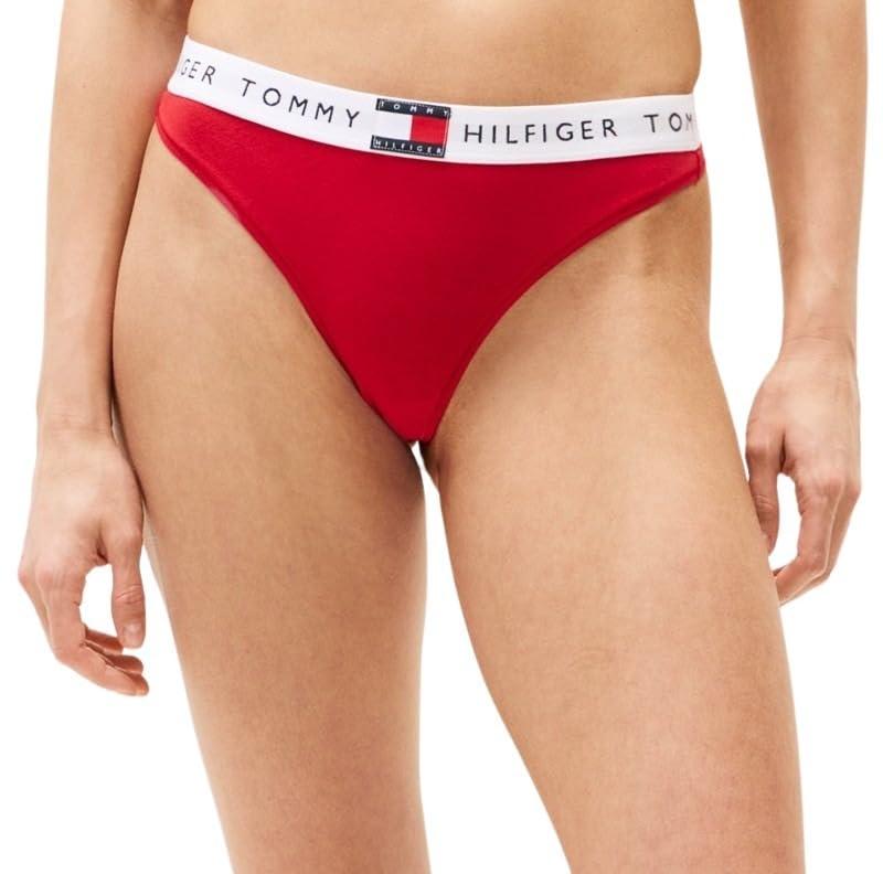 Tommy Hilfiger Donna Perizoma Classic con Fascia con Logo, Rosso