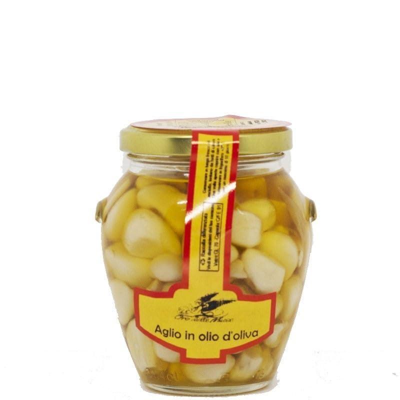 Aglio in olio di oliva gr 290 Oro delle Muse | Prodotti artigianali Calabresi
