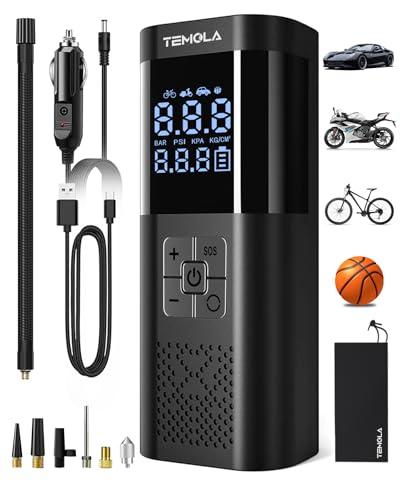 TEMOLA Compressore Aria Portatile Auto Senza Fili