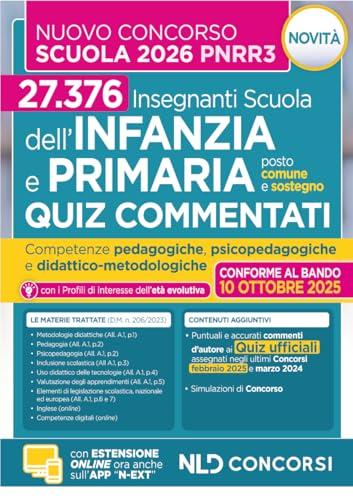 Concorso Scuola PNRR3. Quiz commentati per il Concorso Scuola dell'Infanzia e primaria 2025-2026