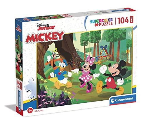 Clementoni Supercolor Puzzle Disney Mickey and Friends 104 Pezzi