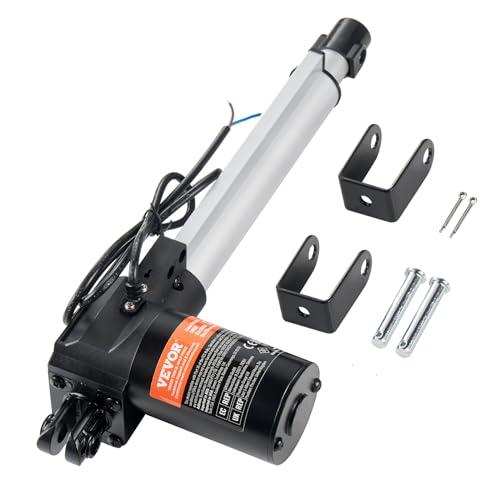 Attuatore Lineare VEVOR 12V 8 Pollici 6000N con Staffa e Protezione IP44