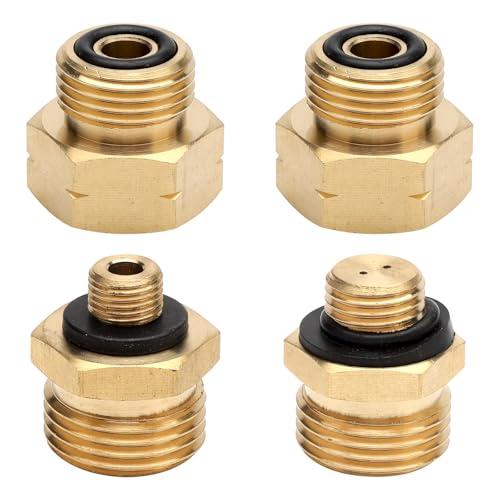 Set di 4 Adattatori per Bombole Gas Europee in Ottone