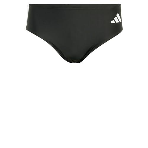 adidas Homme 3 Stripes Swim Trunks, Black/White, M-L