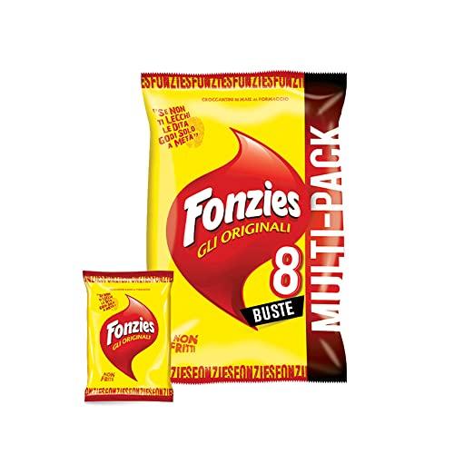 Fonzies Gli Originali Croccantini di Mais al Formaggio Multipack 8 Bustine