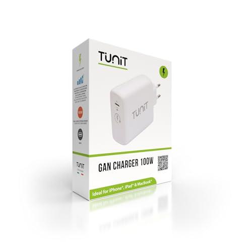 Caricabatteria 100W Tunit per laptop e smartphone Apple e Android