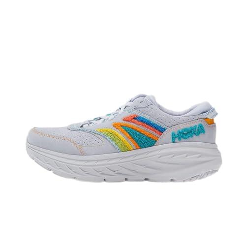 HOKA ONE ONE Bondi L Embroidery, Scarpe da Escursionismo Unisex-Adulto, Arctic Ice/Atlantis, 42 2/3 EU