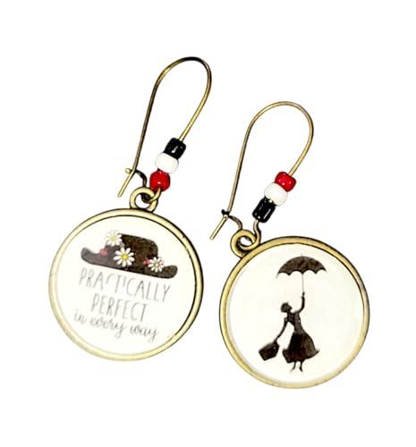 Orecchini Pendenti Cabochon Mary Bronzo