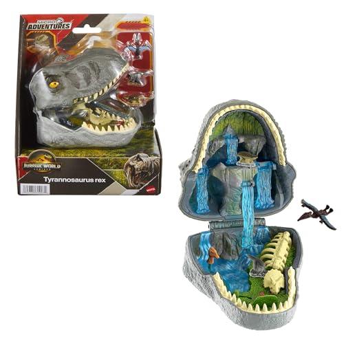 Mattel Jurassic World La Rinascita Micro Avventure Playset T-Rex