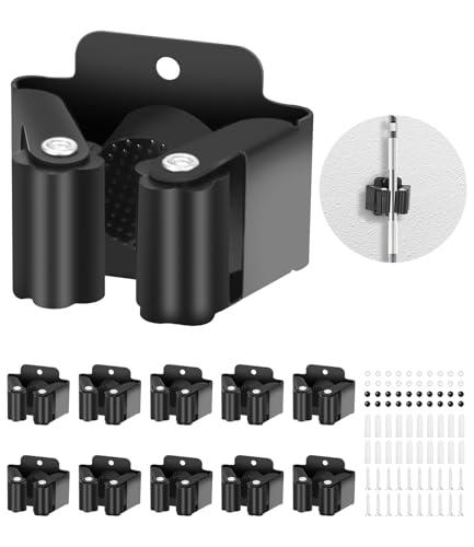 FAOKZE Porta Scope Parete 10 Pezzi Acciaio Inox, Organizer Attrezzi da Giardino