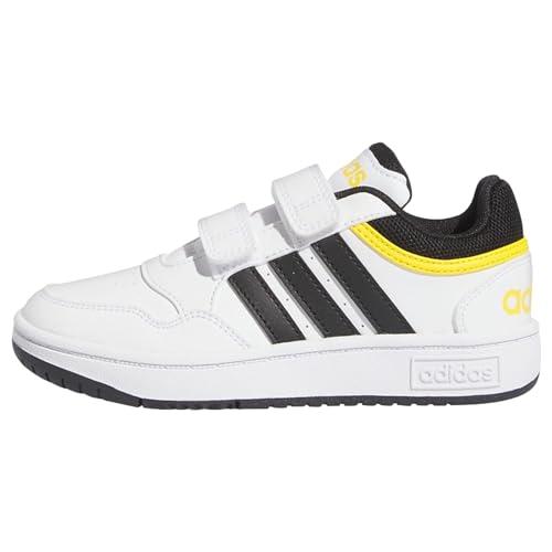 Adidas Hoops Lifestyle Basketball Hook-And-Loop Shoes Cloud White/Core Black/Bold Gold