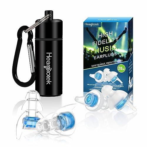 Hearprotek Tappi per le orecchie da concerto ad alta fedeltà, 20dB - Blu
