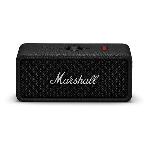 Marshall Emberton III Altoparlanti Bluetooth portatili Wireless accoppiabili IP67 Resistente a polvere e acqua, 32+ ore di riproduzione Ricarica rapida - nero e argento