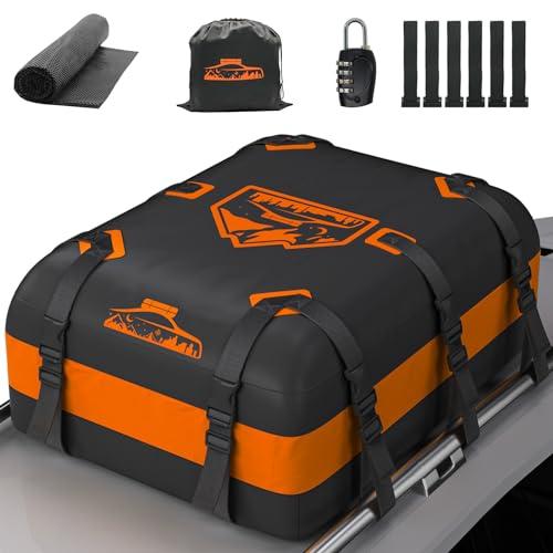 Box Tetto Auto Impermeabile Rymopuey 566L Arancione