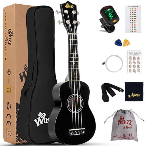 Ukulele Soprano Winzz per Bambini e Adulti - Kit Completo per Principianti