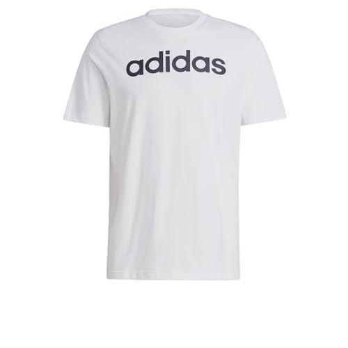 Maglietta adidas Essentials Single Jersey Linear Embroidered Logo a Maniche Corte