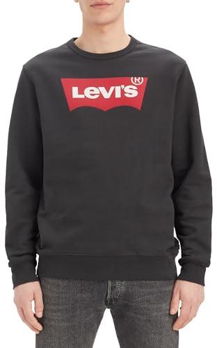 Levi's Graphic Crewneck B, Uomo, Housemark Two Color Jet Black