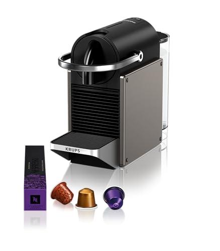 Krups XN306TK Nespresso Pixie Titan, Macchina per caffè Espresso