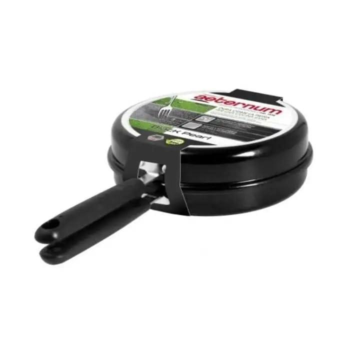 Aeternum Black Pearl Padella Doppia Girafrittata 24 cm per Induzione