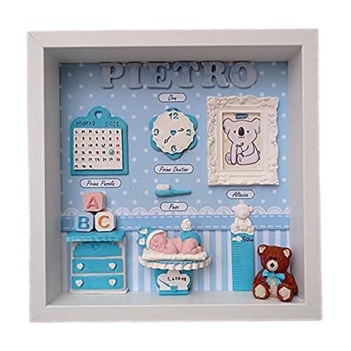 Quadretto Nascita Personalizzato 25x25 cm