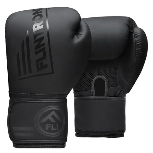 Guantoni da Boxe Flintronic in Pelle - Protezione e Comfort per Allenamento MMA, Muay Thai e Sacchi da Pugilato