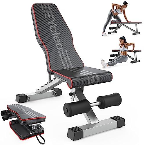 YOLEO Panca Pieghevole Multifunzione per Allenamento Fitness