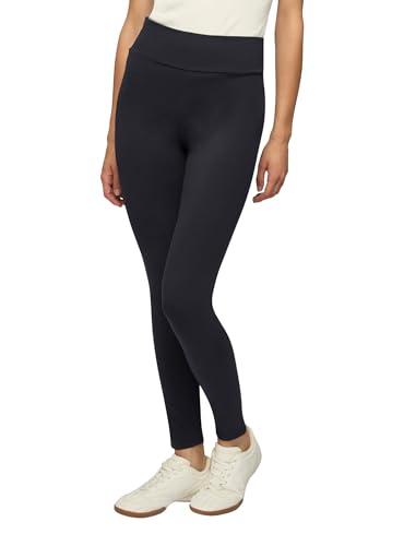 TERRANOVA Leggings Lunghi da Donna a Vita Alta Blu Scuro