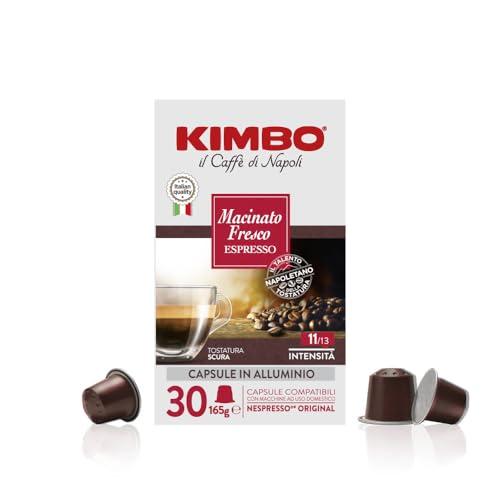 Kimbo Macinato Fresco: 30 Capsule Caffè Alluminio Compatibili Nespresso®*