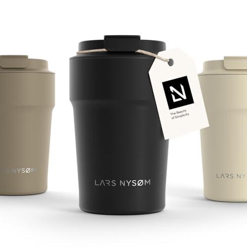 LARS NYSØM Tazza Termica da Viaggio in Acciaio Inox - 380ml