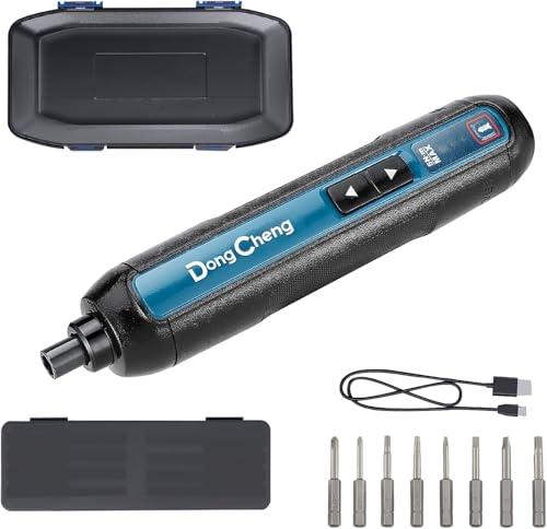 DongCheng Mini Avvitatore a Batteria 4V con 8 Punte e Valigetta