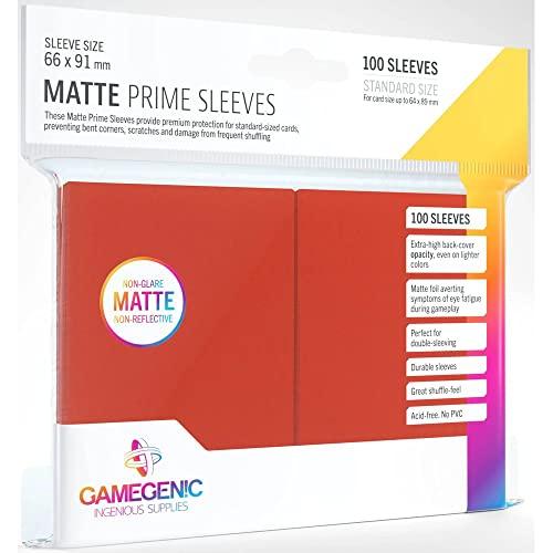 Gamegenic Matte Prime Sleeves Red (100)