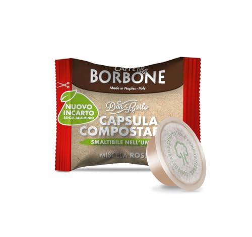 Caffè Borbone Don Carlo Compostabile Miscela Rossa - 50 Capsule - Compatibili Lavazza A Modo Mio