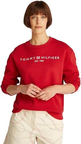 TOMMY HILFIGER Felpa Donna Rossa Girocollo