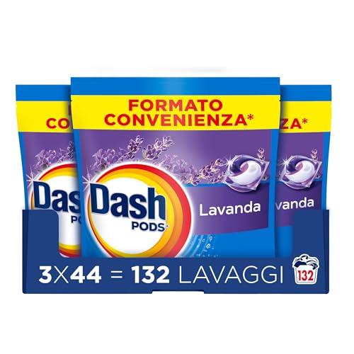 Dash Pods Lavanda, 132 Caps: Detersivo Lavatrice Concentrato