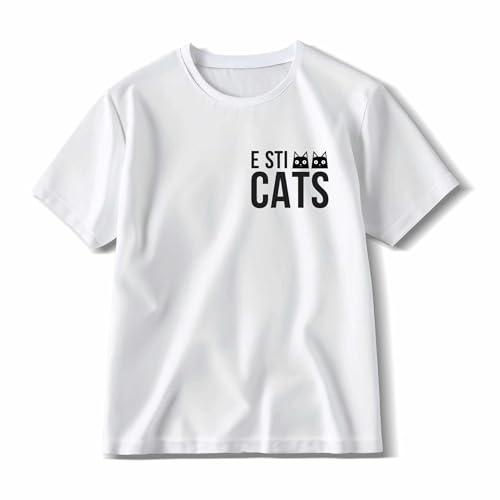 T-shirt Unisex E STI CATS - 100% Cotone