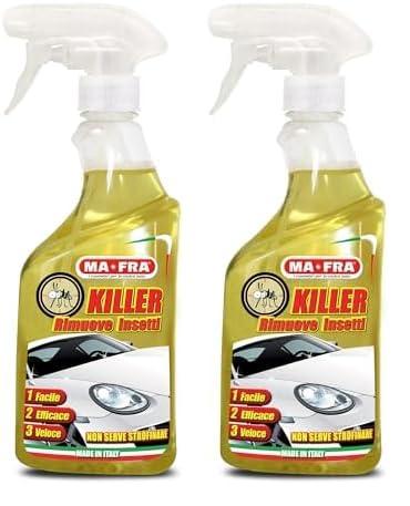 Ma-Fra Killer Detergente Spray Auto Insetti e Moscerini 2x500ml