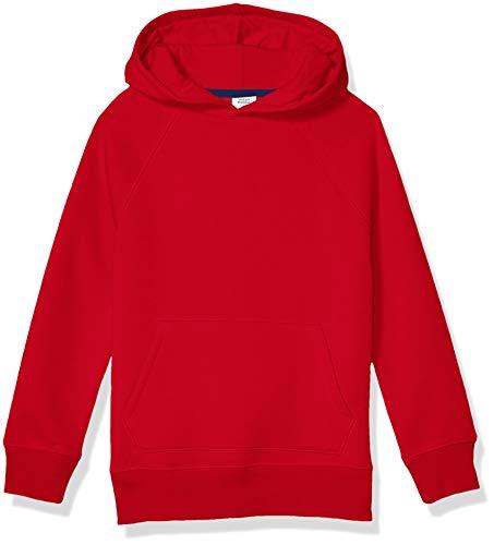 Amazon Essentials Felpe con Cappuccio in Pile Bambini e Ragazzi, Rosso, 6-7 Anni