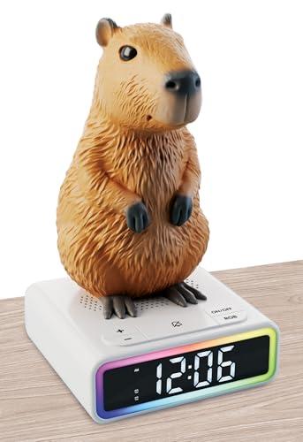 Lisciani Giochi - Rainy Days Capibara, Sveglia Digitale LED RGB