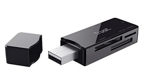 Trust Nanga Lettore USB 3.1 di Scheda ad Alta Velocità, Nero