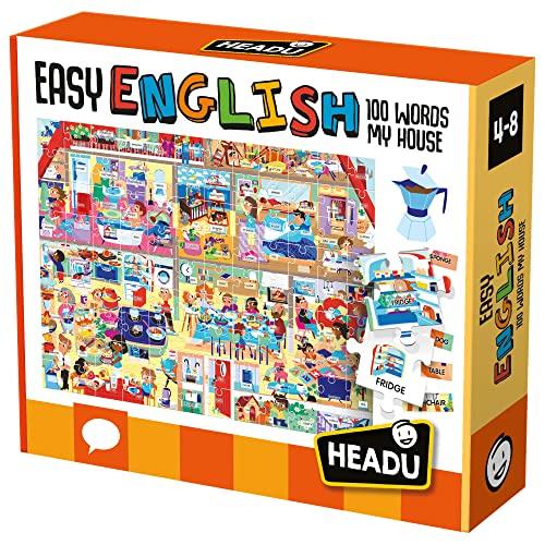 Headu Easy English 100 Words - My House - Puzzle e Adesivi